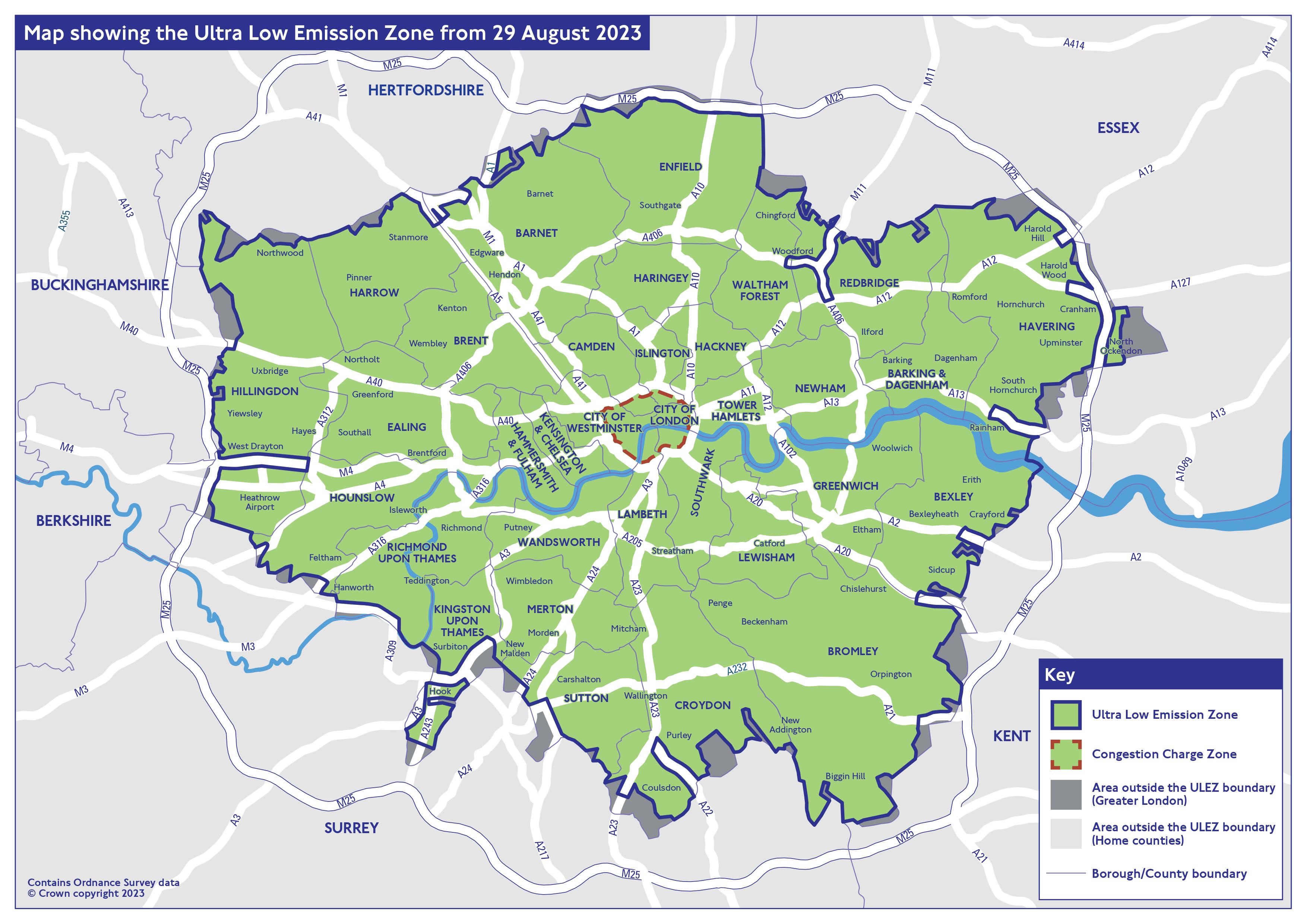 ULEZ Map 2023